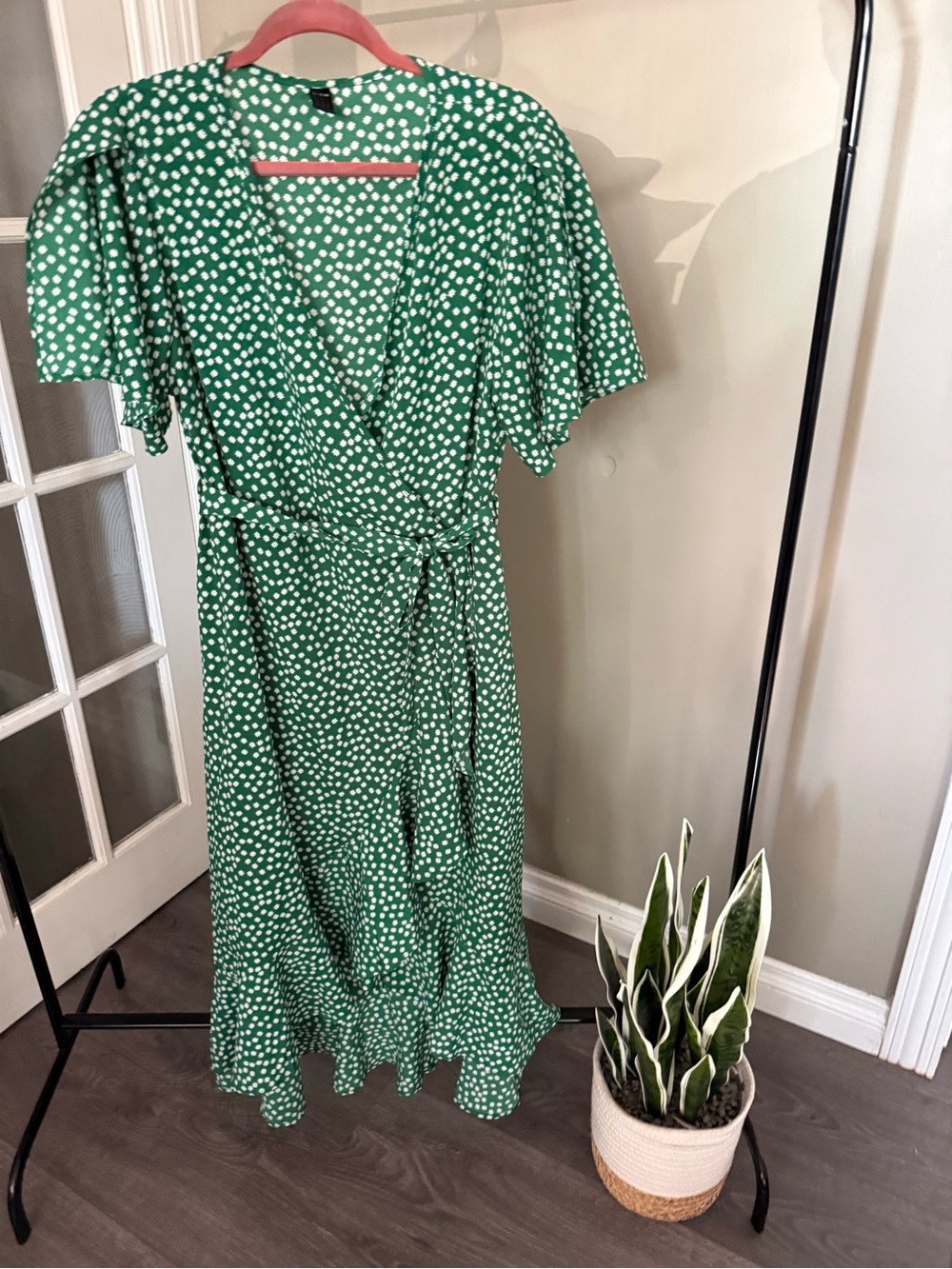SHEIN Green Floral Dress (12)